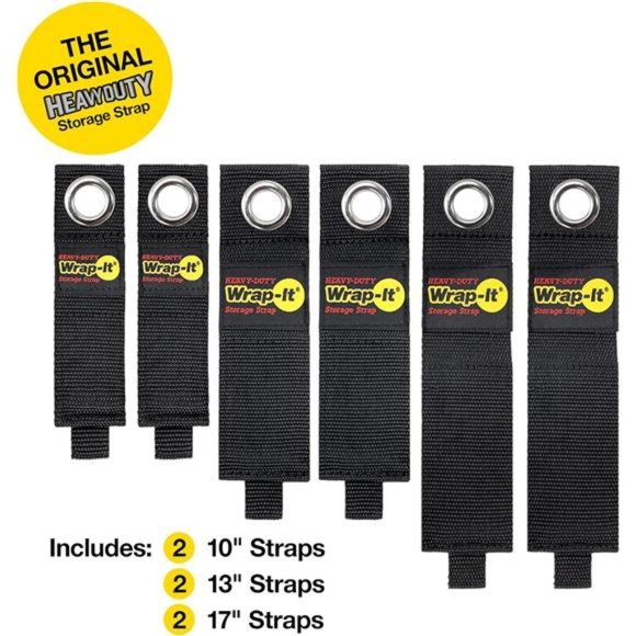 Heavy-Duty Wrap-It Storage Straps (Assorted 6 Pack) | Extension Cord Holder - Picture 4 of 7